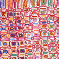 Aboriginal Artwork by Lynette Nangala Singleton, Ngapa Jukurrpa - Puyurru, 91x61cm