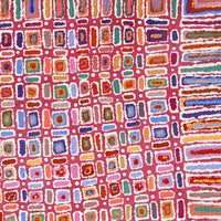 Aboriginal Artwork by Lynette Nangala Singleton, Ngapa Jukurrpa - Puyurru, 91x61cm