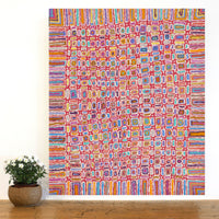 Aboriginal Artwork by Lynette Nangala Singleton, Ngapa Jukurrpa - Puyurru, 91x76cm