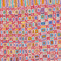 Aboriginal Artwork by Lynette Nangala Singleton, Ngapa Jukurrpa - Puyurru, 91x76cm