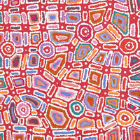 Aboriginal Art by Lynette Nangala Singleton, Ngapa Jukurrpa - Puyurru, 91x76cm - ART ARK®