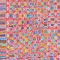 Aboriginal Artwork by Lynette Nangala Singleton, Ngapa Jukurrpa - Puyurru, 91x76cm