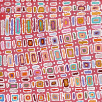 Aboriginal Artwork by Lynette Nangala Singleton, Ngapa Jukurrpa - Puyurru, 91x91cm