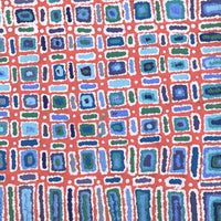 Aboriginal Artwork by Lynette Nangala Singleton, Ngapa Jukurrpa - Puyurru, 91x91cm