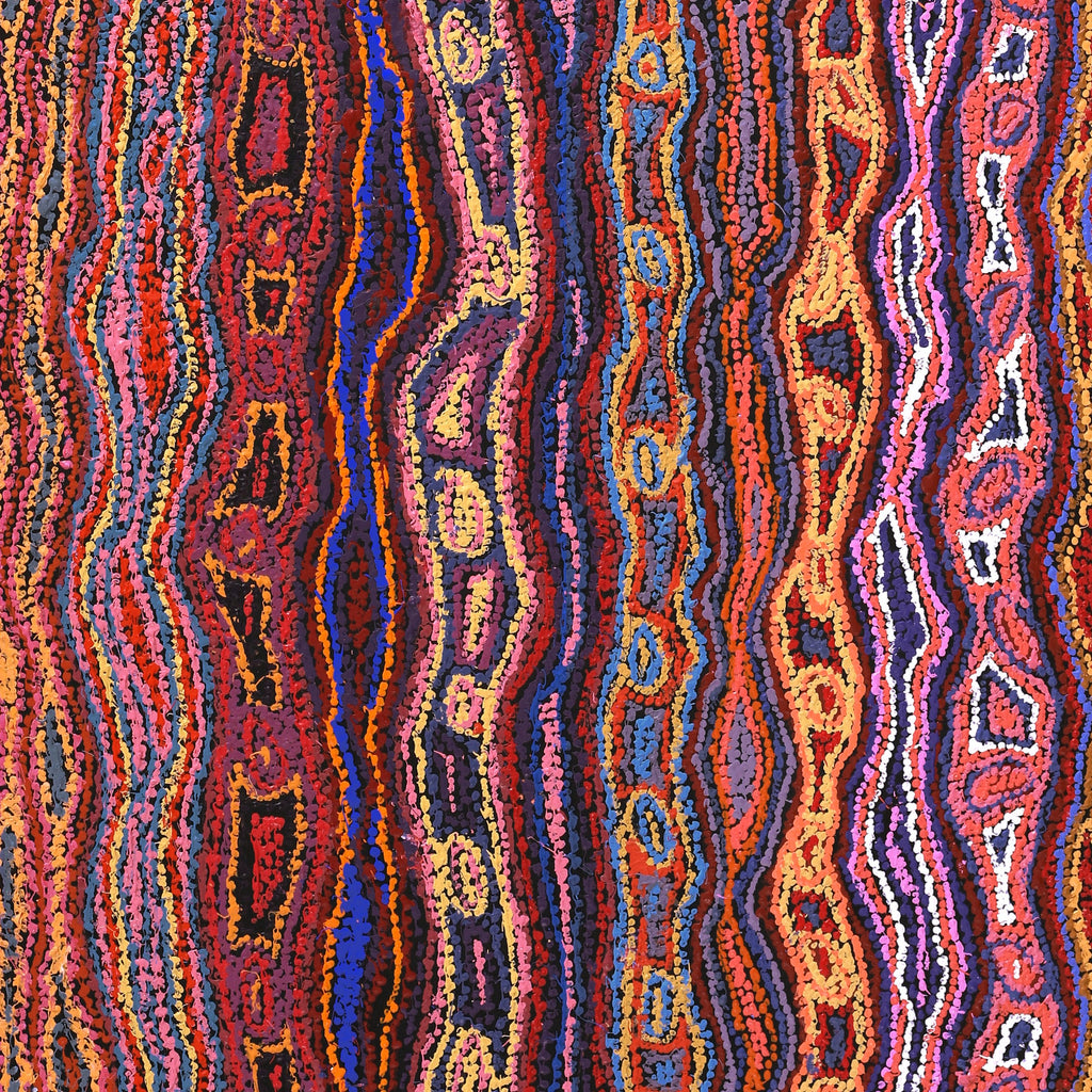 Aboriginal Artwork by Magda Nakamarra Curtis, Lappi Lappi Jukurrpa, 152x122cm