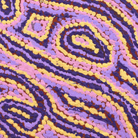 Aboriginal Artwork by Magda Nakamarra Curtis, Lappi Lappi Jukurrpa, 30x30cm