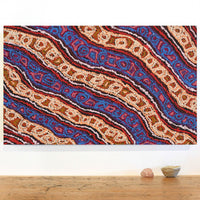 Aboriginal Artwork by Magda Nakamarra Curtis, Lappi Lappi Jukurrpa, 76x46cm