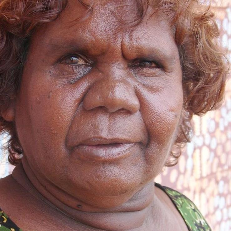 Aboriginal Artwork by Maisie Napurrurla Wayne, Lukarrara Jukurrpa (Desert Fringe-rush Seed Dreaming), 61x46cm