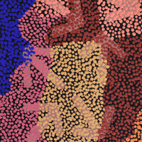 Aboriginal Artwork by Margaret Nangala Gallagher, Yankirri Jukurrpa (Emu Dreaming), 122x30cm