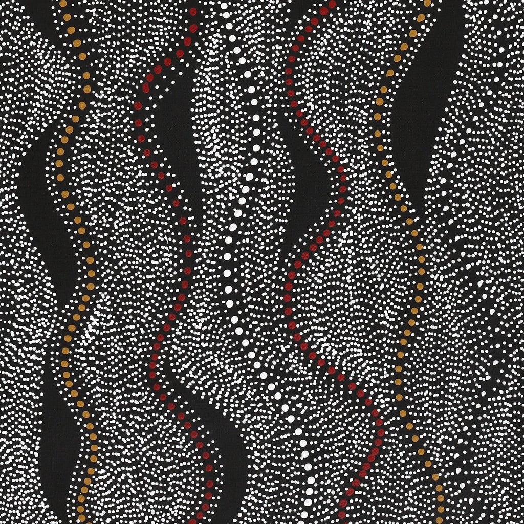 Aboriginal Artwork by Marshall Jangala Robertson, Watiya-warnu Jukurrpa (Seed Dreaming), 107x46cm