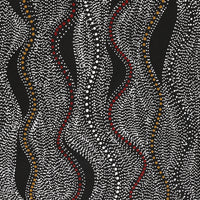 Aboriginal Artwork by Marshall Jangala Robertson, Watiya-warnu Jukurrpa (Seed Dreaming), 107x46cm