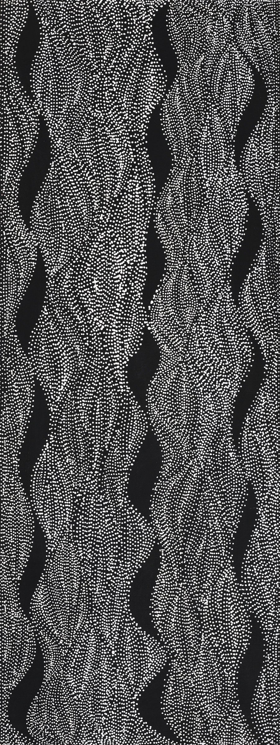 Aboriginal Artwork by Marshall Jangala Robertson, Watiya-warnu Jukurrpa (Seed Dreaming), 122x46cm