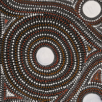 Aboriginal Artwork by Marshall Jangala Robertson, Watiya-warnu Jukurrpa (Seed Dreaming), 122x76cm