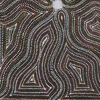 Aboriginal Artwork by Marshall Jangala Robertson, Watiya-warnu Jukurrpa (Seed Dreaming), 122x91cm