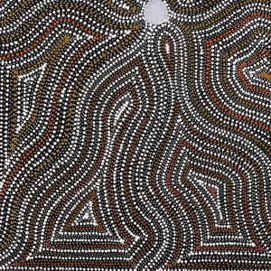 Aboriginal Artwork by Marshall Jangala Robertson, Watiya-warnu Jukurrpa (Seed Dreaming), 122x91cm - ART ARK®