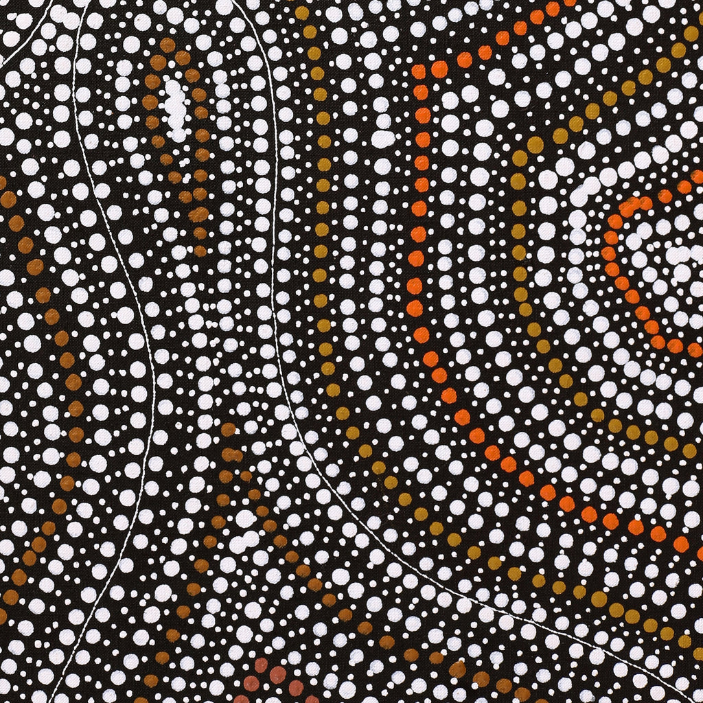 Aboriginal Artwork by Marshall Jangala Robertson, Watiya-warnu Jukurrpa (Seed Dreaming), 122x91cm