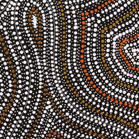 Aboriginal Artwork by Marshall Jangala Robertson, Watiya-warnu Jukurrpa (Seed Dreaming), 122x91cm