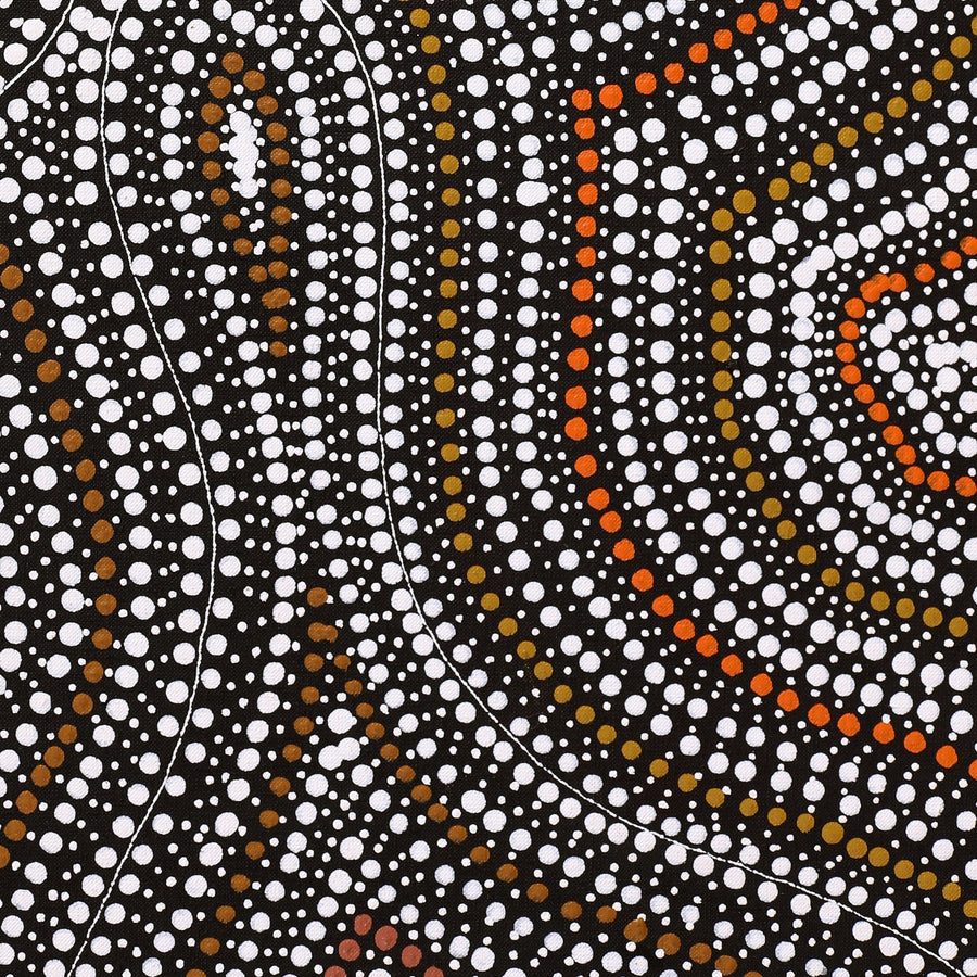 Aboriginal Artwork by Marshall Jangala Robertson, Watiya-warnu Jukurrpa (Seed Dreaming), 122x91cm