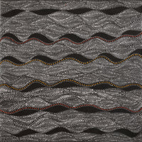 Aboriginal Artwork by Marshall Jangala Robertson, Watiya-warnu Jukurrpa (Seed Dreaming), 91x91cm