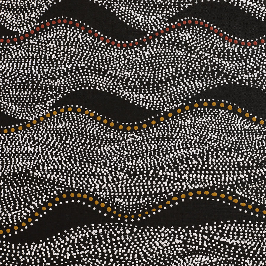 Aboriginal Artwork by Marshall Jangala Robertson, Watiya-warnu Jukurrpa (Seed Dreaming), 91x91cm