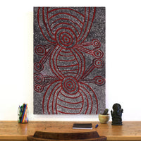 Aboriginal Artwork by Marshall Japangardi Poulson, Pikilyi Jukurrpa (Vaughan Springs Dreaming), 91x61cm