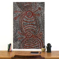 Aboriginal Artwork by Marshall Japangardi Poulson, Pikilyi Jukurrpa (Vaughan Springs Dreaming), 91x61cm