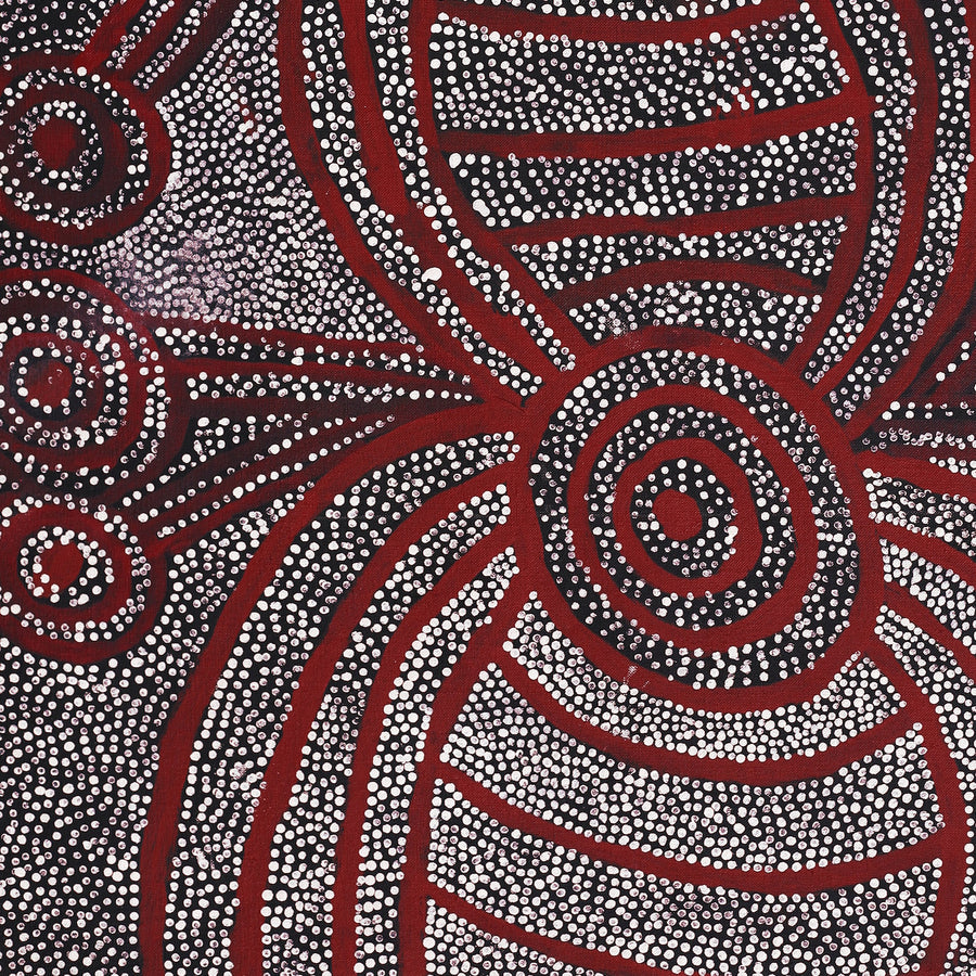 Aboriginal Artwork by Marshall Japangardi Poulson, Pikilyi Jukurrpa (Vaughan Springs Dreaming), 91x61cm