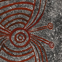 Aboriginal Artwork by Marshall Japangardi Poulson, Pikilyi Jukurrpa (Vaughan Springs Dreaming), 91x61cm