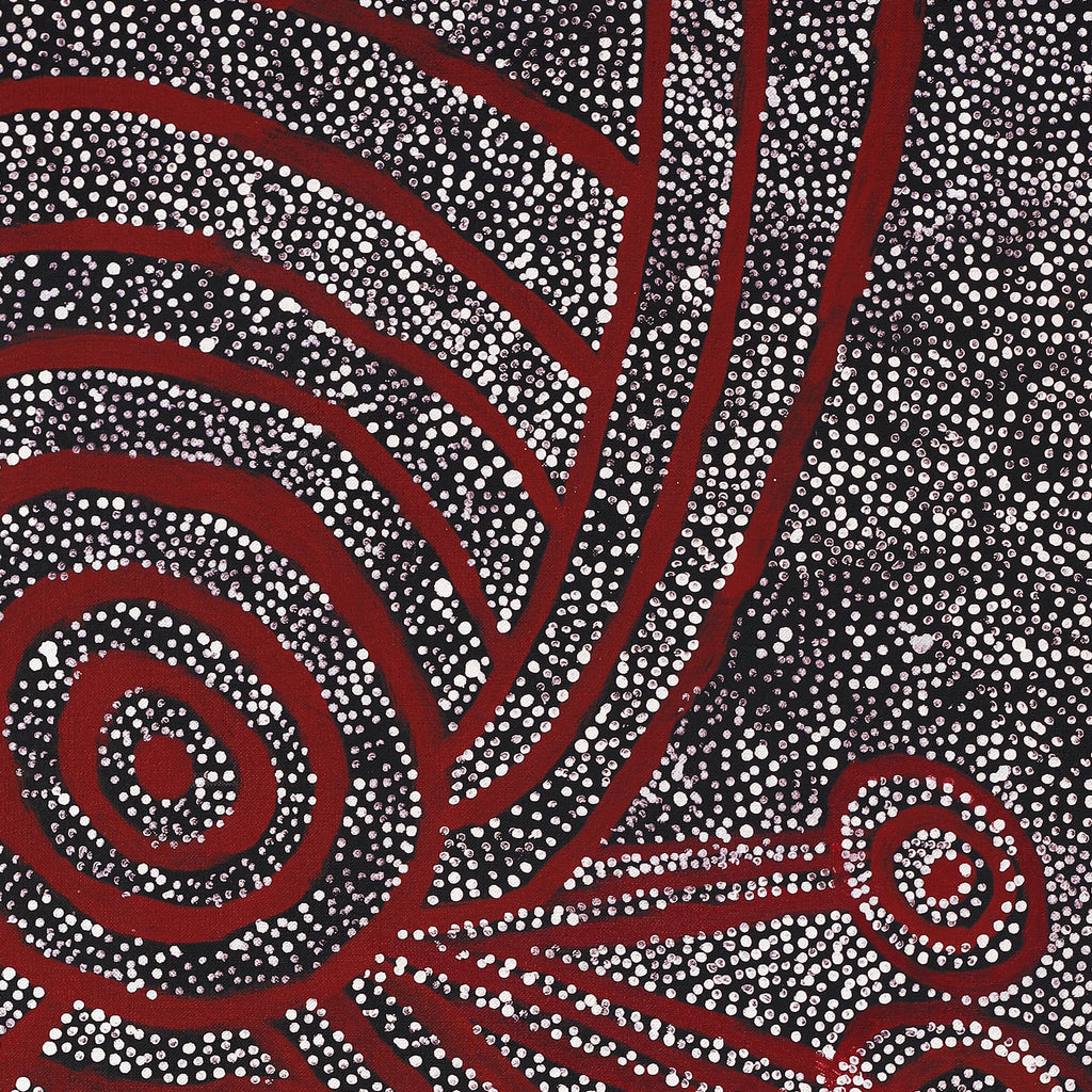 Aboriginal Artwork by Marshall Japangardi Poulson, Pikilyi Jukurrpa (Vaughan Springs Dreaming), 91x61cm