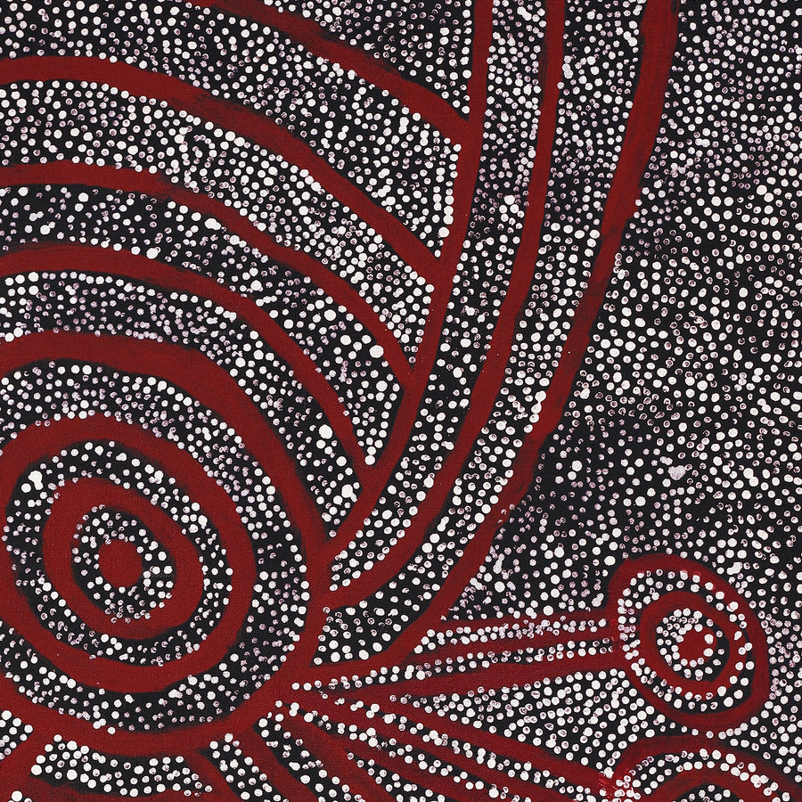 Aboriginal Artwork by Marshall Japangardi Poulson, Pikilyi Jukurrpa (Vaughan Springs Dreaming), 91x61cm