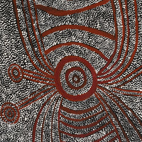 Aboriginal Artwork by Marshall Japangardi Poulson, Pikilyi Jukurrpa (Vaughan Springs Dreaming), 91x61cm