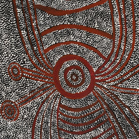 Aboriginal Art by Marshall Japangardi Poulson, Pikilyi Jukurrpa (Vaughan Springs Dreaming), 91x61cm - ART ARK®