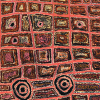 Aboriginal Artwork by Mary Napangardi Brown, Mina Mina Jukurrpa, 107x107cm