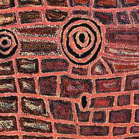 Aboriginal Artwork by Mary Napangardi Brown, Mina Mina Jukurrpa, 107x107cm