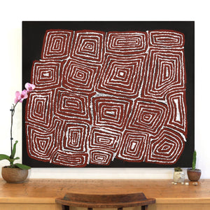 Aboriginal Artwork by Mary Napangardi Brown, Mina Mina Jukurrpa, 107x91cm - ART ARK®
