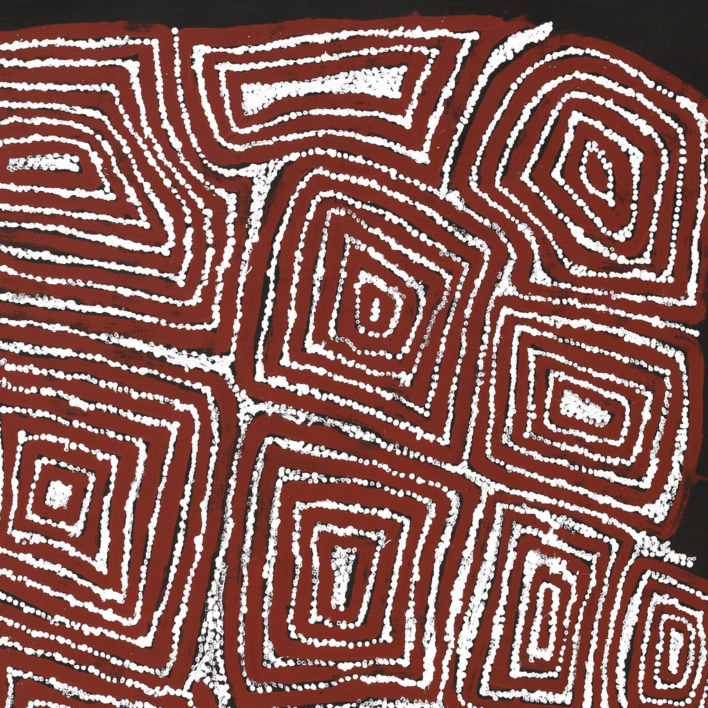 Aboriginal Artwork by Mary Napangardi Brown, Mina Mina Jukurrpa, 107x91cm