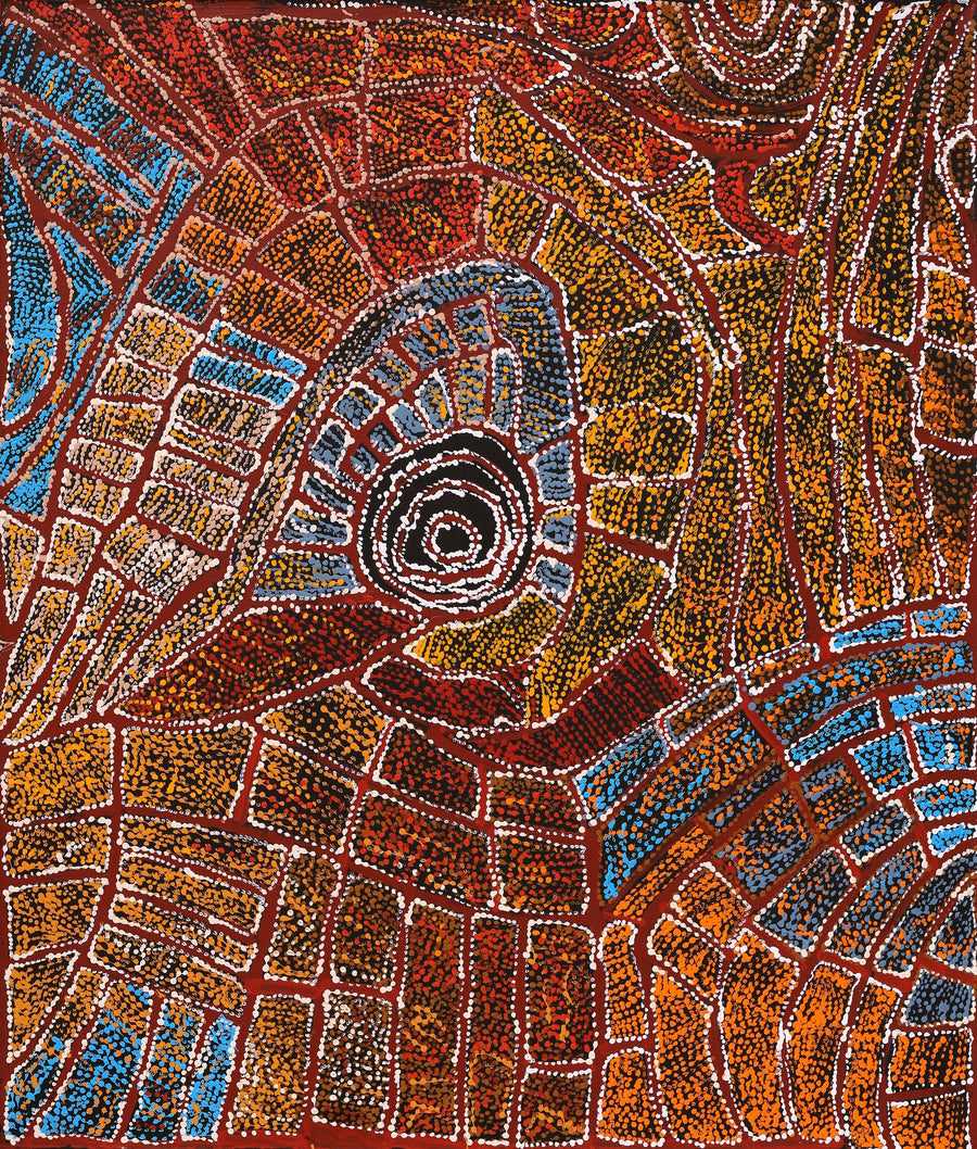 Aboriginal Artwork by Mary Napangardi Brown, Mina Mina Jukurrpa - Ngalyipi, 107x91cm