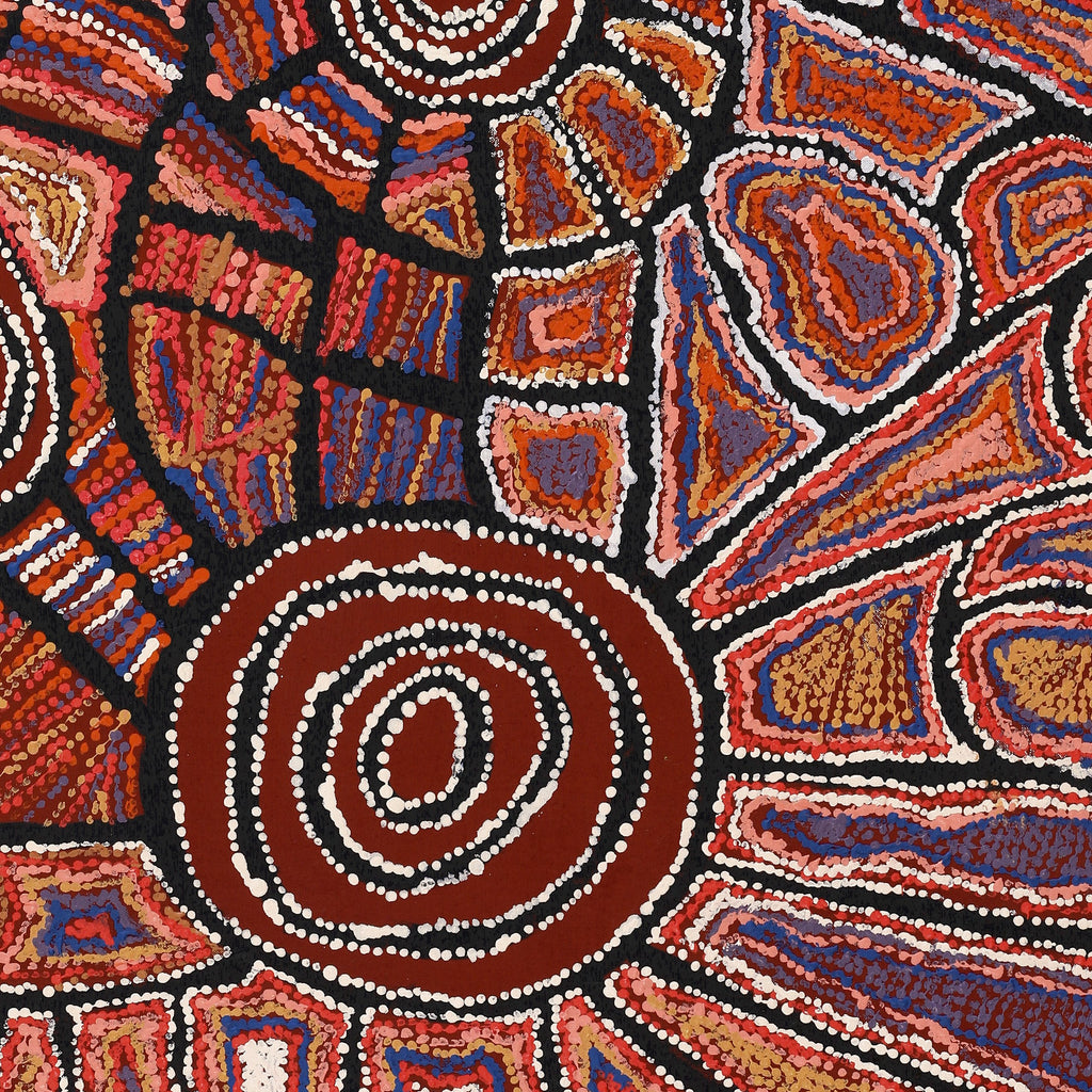 Aboriginal Artwork by Mary Napangardi Brown, Mina Mina Jukurrpa - Ngalyipi, 122x76cm