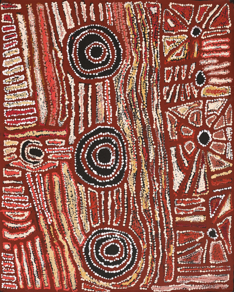 Aboriginal Artwork by Mary Napangardi Brown, Mina Mina Jukurrpa - Ngalyipi, 76x61cm