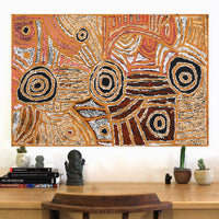 Aboriginal Artwork by Mary Napangardi Brown, Mina Mina Jukurrpa - Ngalyipi, 91x61cm