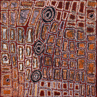 Aboriginal Artwork by Mary Napangardi Brown, Mina Mina Jukurrpa - Ngalyipi, 91x91cm