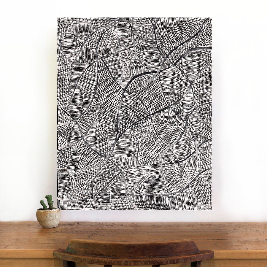 Aboriginal Artwork by Mary Napangardi Butcher, Pikilyi Jukurrpa, 76x61cm