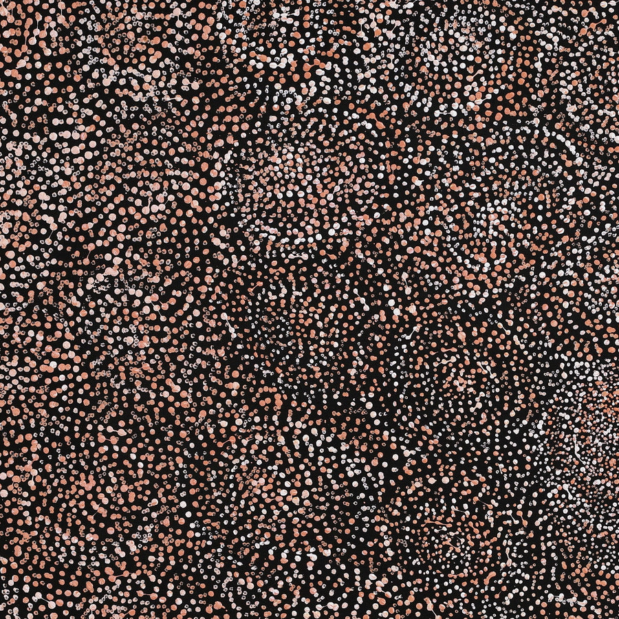 Aboriginal Artwork by Melissa Nampijinpa Karpa, Ngapa Jukurrpa (Water Dreaming) - Puyurru, 76x61cm