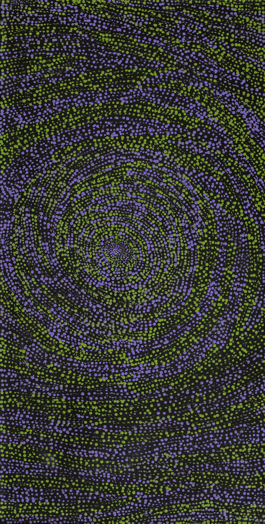 Aboriginal Artwork by Melissa Nampijinpa Karpa, Ngapa Jukurrpa (Water Dreaming) - Puyurru, 91x46cm