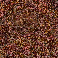 Aboriginal Artwork by Melissa Nampijinpa Karpa, Ngapa Jukurrpa (Water Dreaming) - Puyurru, 91x46cm