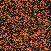 Aboriginal Artwork by Melissa Nampijinpa Karpa, Ngapa Jukurrpa (Water Dreaming) - Puyurru, 91x46cm