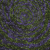 Aboriginal Artwork by Melissa Nampijinpa Karpa, Ngapa Jukurrpa (Water Dreaming) - Puyurru, 91x46cm