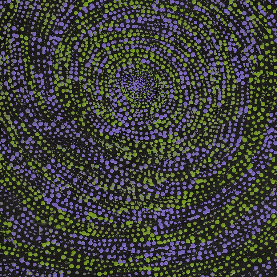 Aboriginal Artwork by Melissa Nampijinpa Karpa, Ngapa Jukurrpa (Water Dreaming) - Puyurru, 91x46cm
