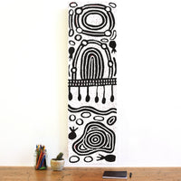 Aboriginal Artwork by Melissa Nungarrayi Larry, Yumari Jukurrpa (Yumari Dreaming), 107x30cm