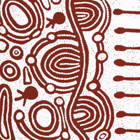 Aboriginal Artwork by Melissa Nungarrayi Larry, Yumari Jukurrpa (Yumari Dreaming), 122x61cm